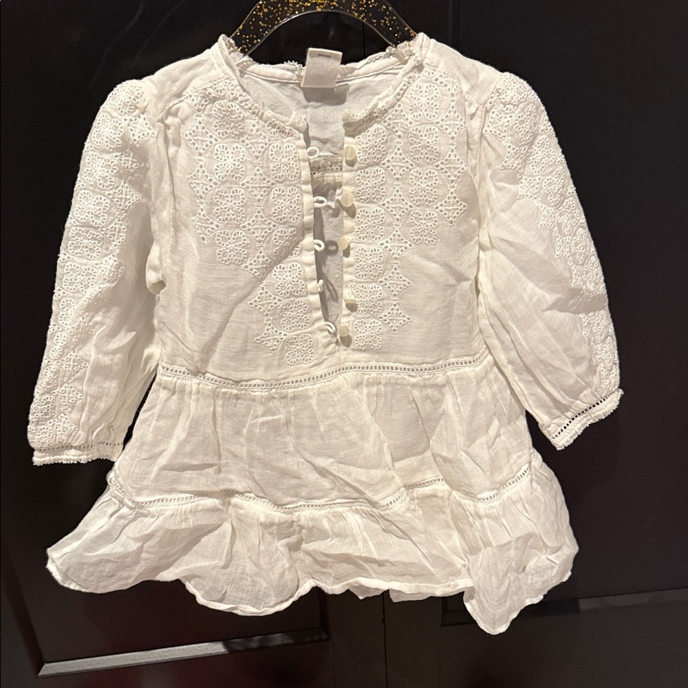 Banana Republic Factory Ivory Lace Kids Blouse